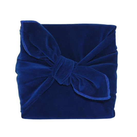 Reusable Furoshiki Gift Wrap - Blue Corduroy