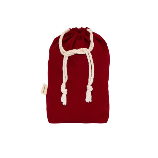 Small reusable fabric gift bag Classic - Burgundy