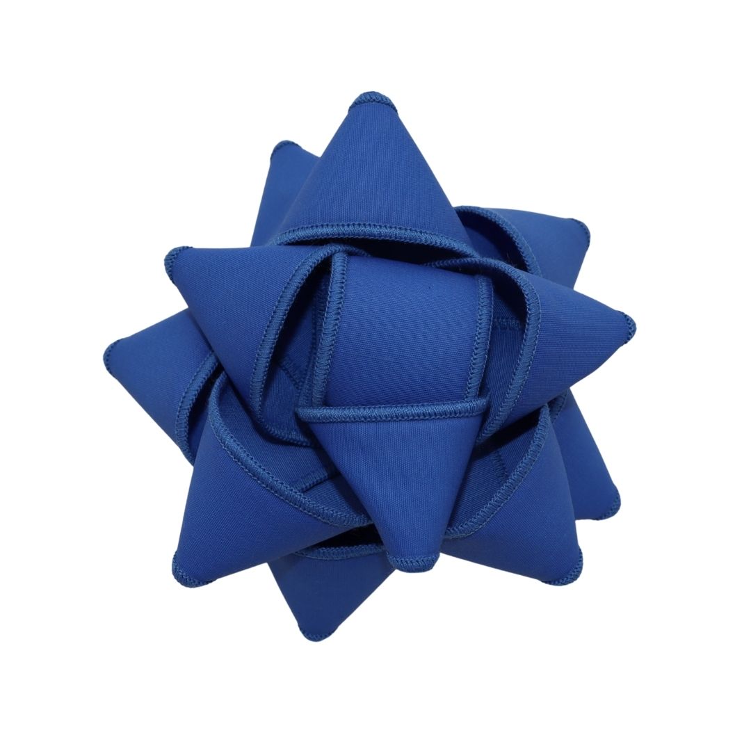 Chou à cadeau en tissu - Classique - Bleu cobalt