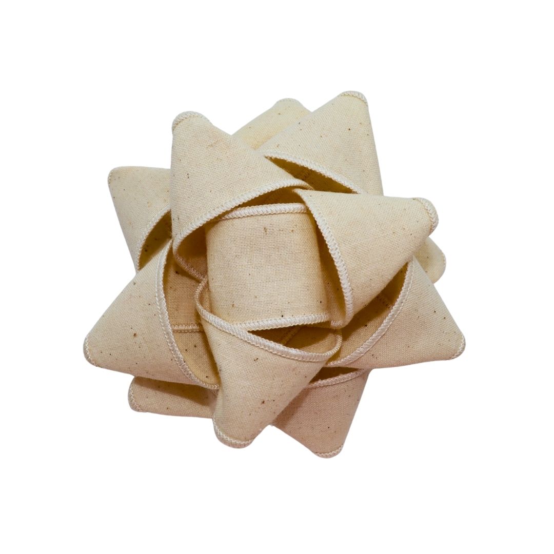 Chou à cadeau en tissu - Classique - Crème