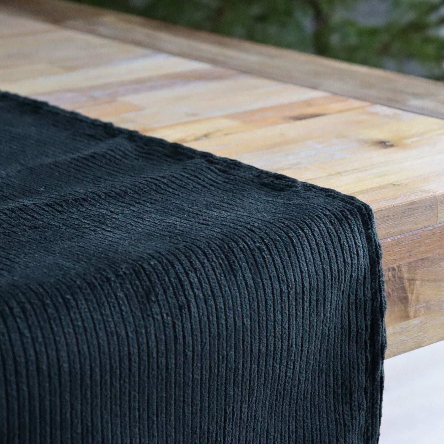 Table runner - Dark Green Corduroy