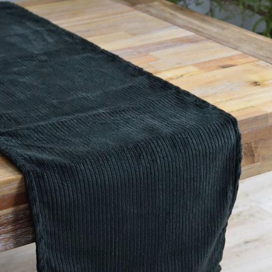 Table runner - Dark Green Corduroy