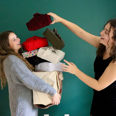 IMPERFECT - Furoshiki Reusable Gift Wrap - Burgundy