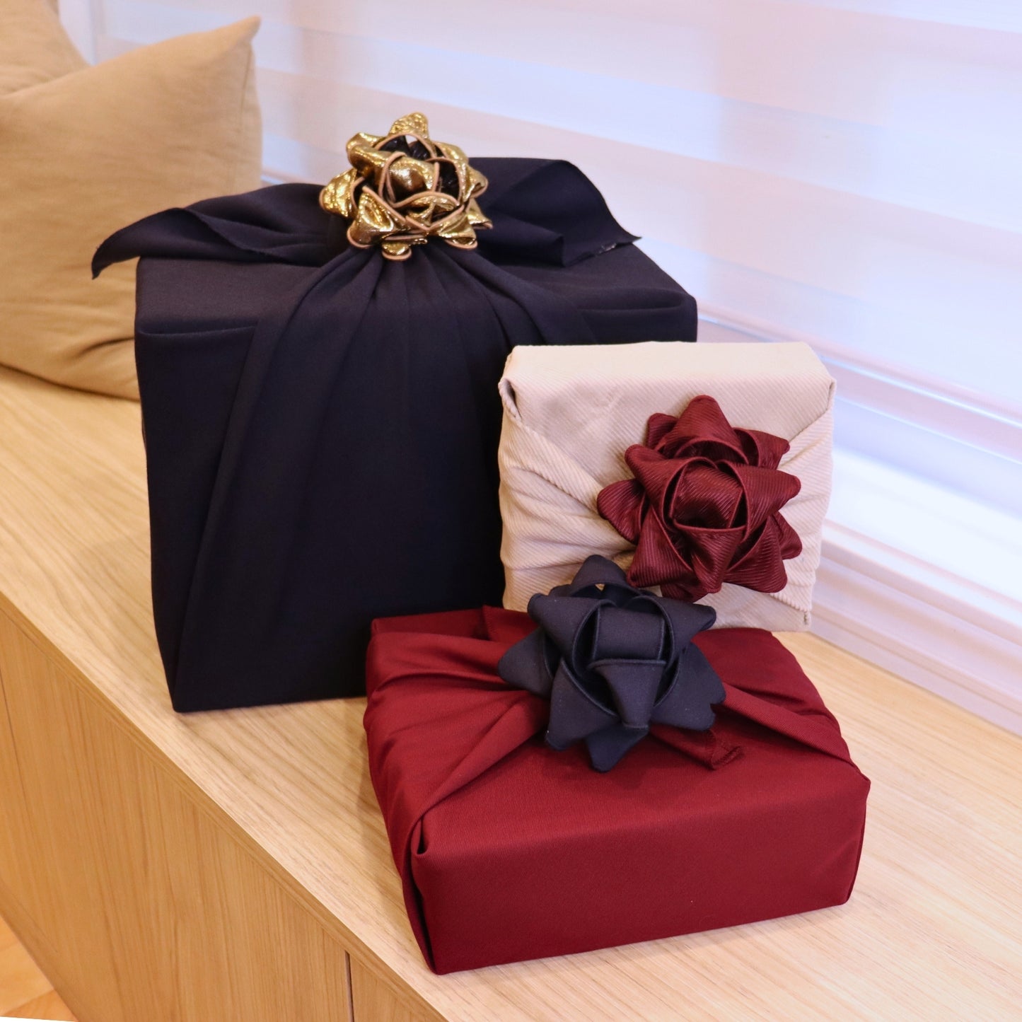 Ensemble de 3 Furoshiki - Élégant