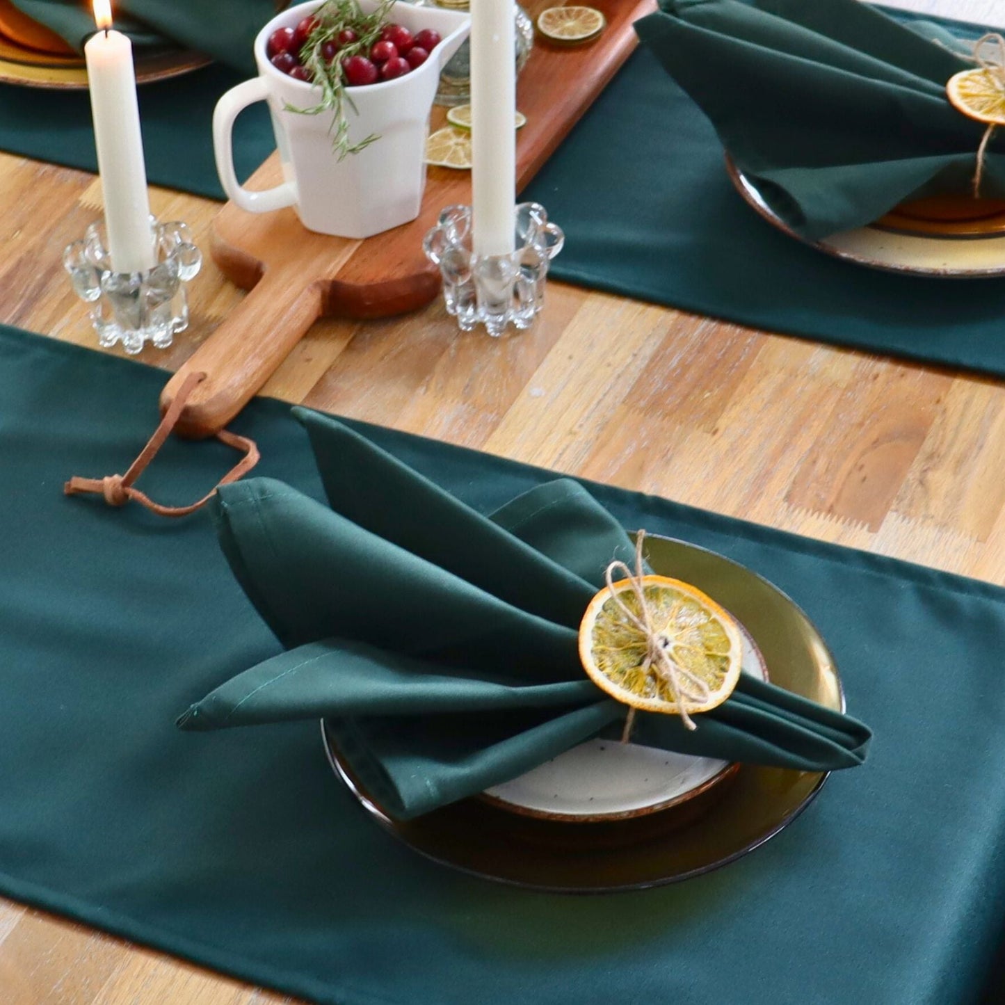 Serviettes de table - Classique - Vert forêt