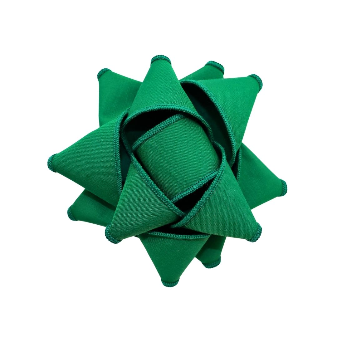 Chou à cadeau en tissu - Classique - Vert