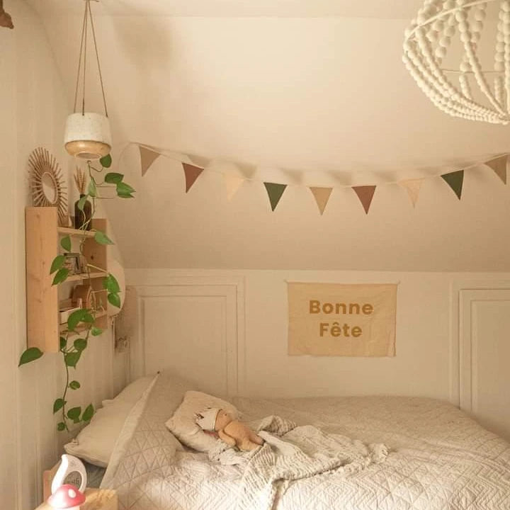 Affiche Bonne Fête en tissu - Coton