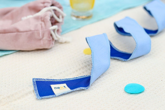 Guirlande torsadée - Bleu royal et bleu ciel