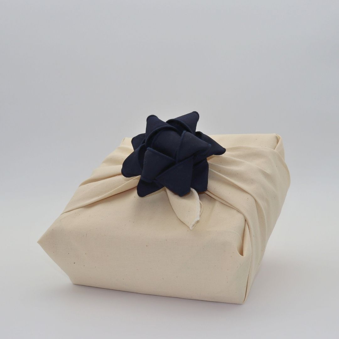 Chou à cadeau en tissu - Classique - Bleu marin