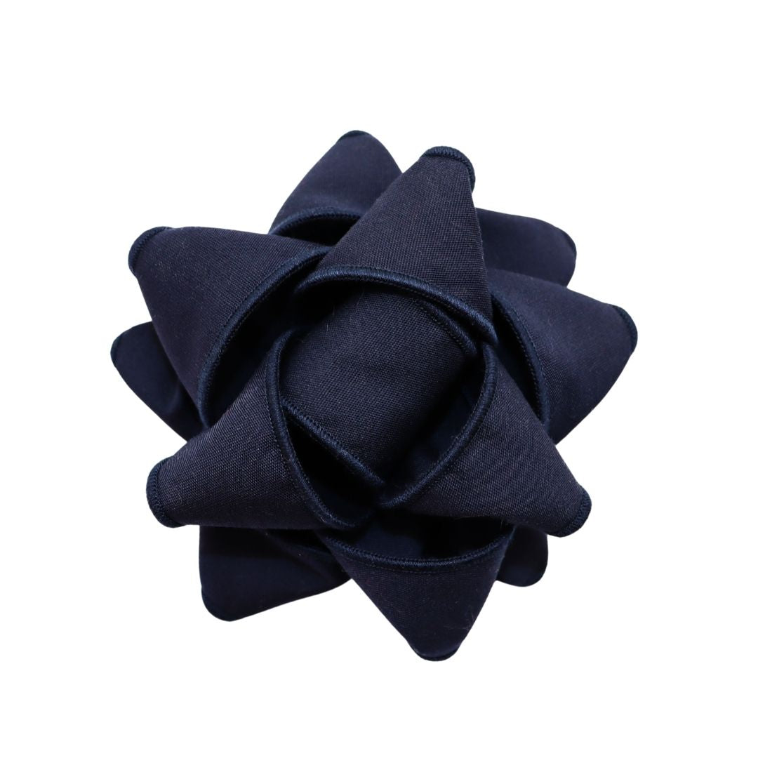 Chou à cadeau en tissu - Classique - Bleu marin