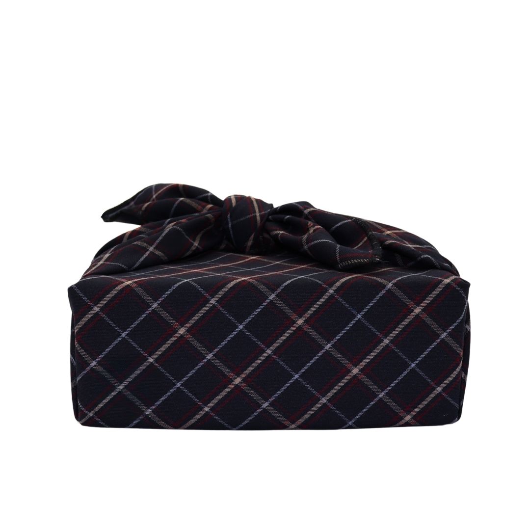 Reusable Furoshiki Gift Wrap - Burgundy Checkered