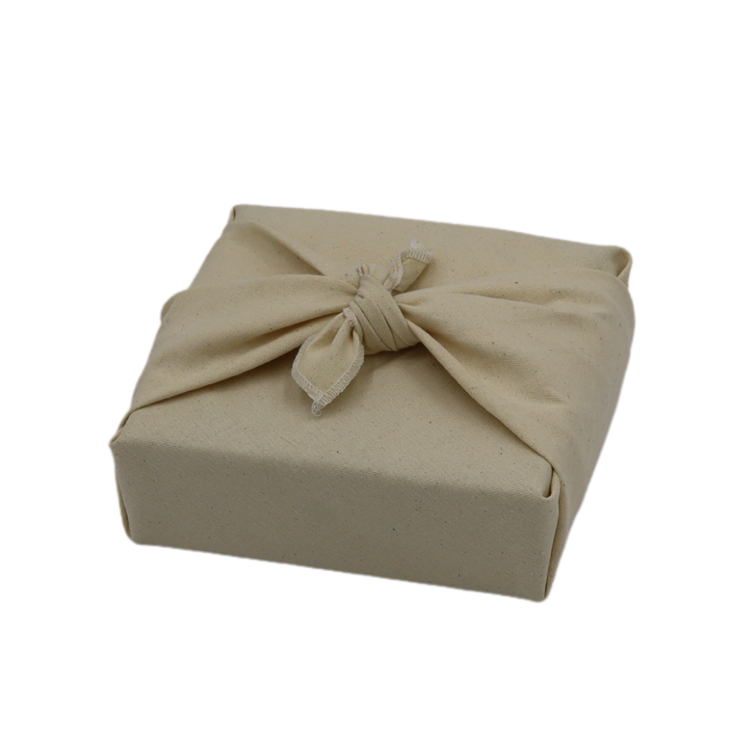 IMPARFAIT - Emballage cadeau réutilisable Furoshiki - Crème