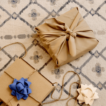 Emballage cadeau réutilisable Furoshiki - Beige