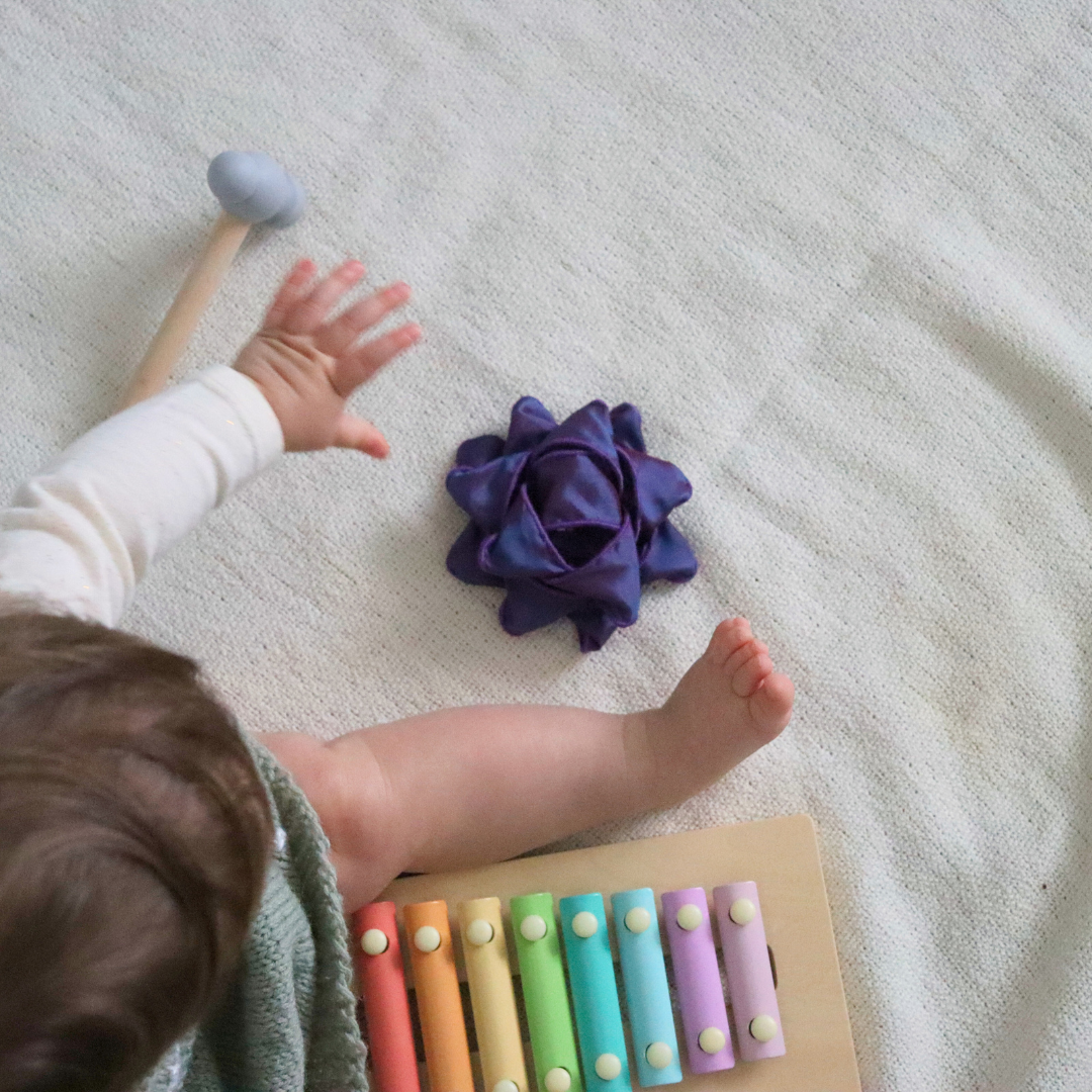 Reusable Gift Bow - Purple Silk Effect