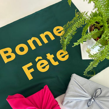 Banderole Bonne Fête - Vert forêt