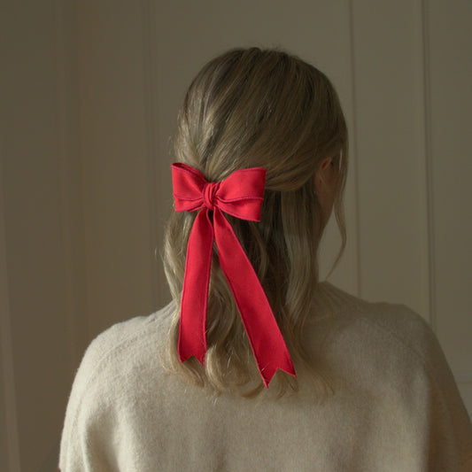 Boucle double à cheveux - Rouge