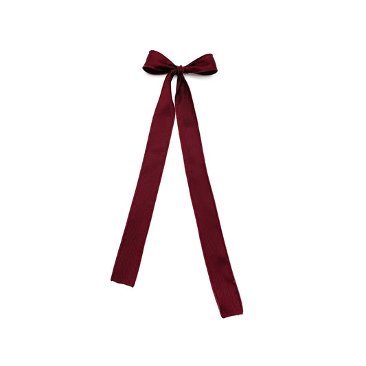 Large Long Bow for the Classic Christmas Tree - Burgundy