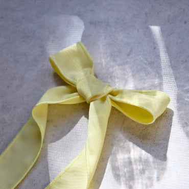 Large Long Bow for the Classic Christmas Tree - Butter Yellow