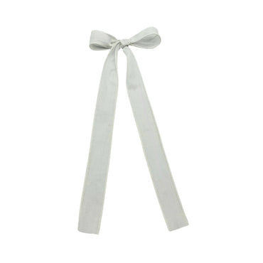 Boucle longue large avec pince - Blanc