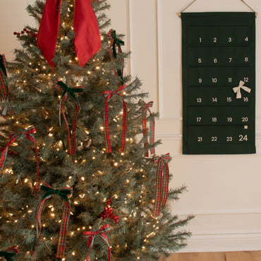 Boucle longue large avec pince - Tartan