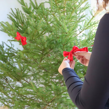 Boucle avec pince - Rouge