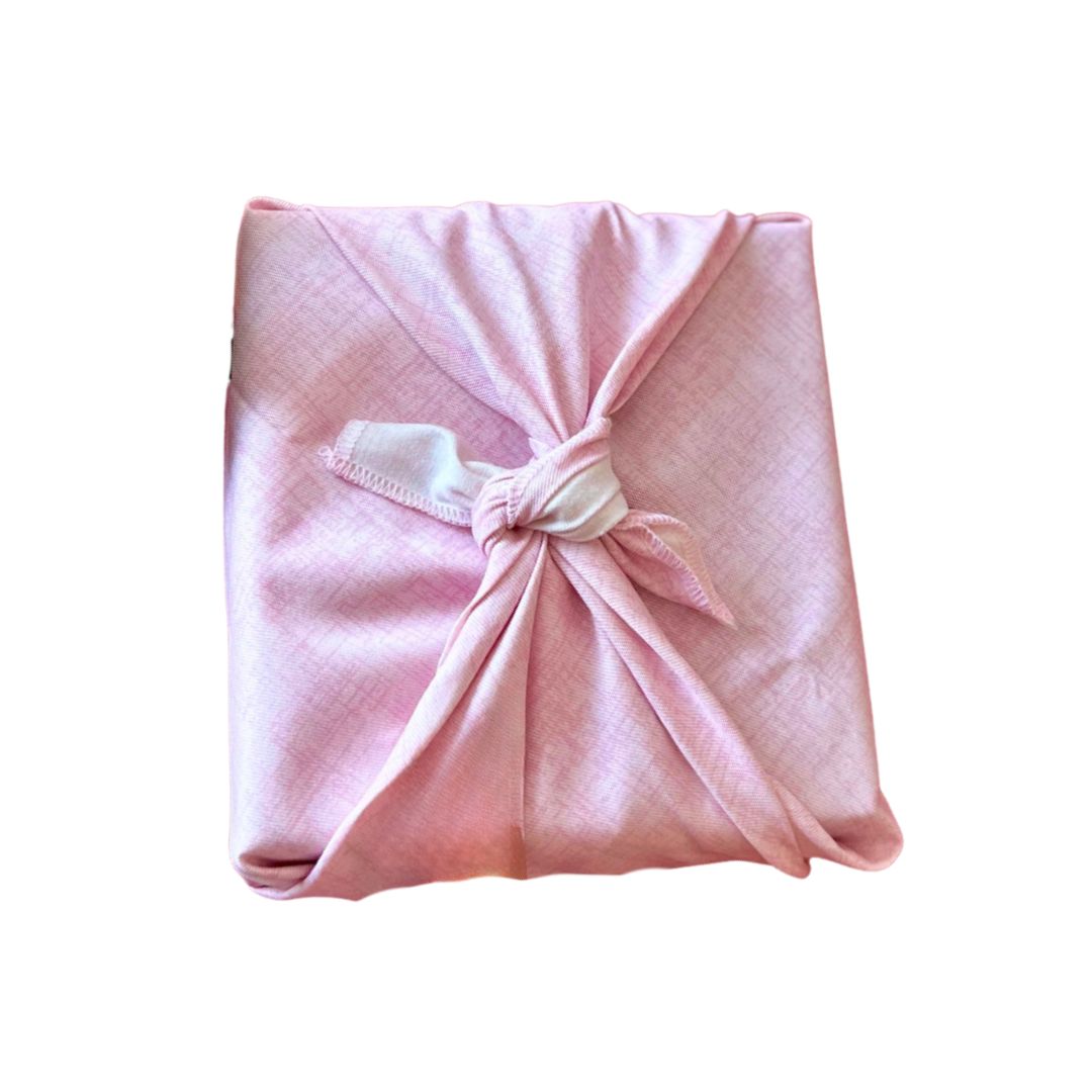Emballage cadeau réutilisable Furoshiki - Rose pâle
