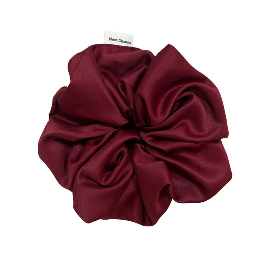 Giant Hair Scrunchie - Burgundy Satin