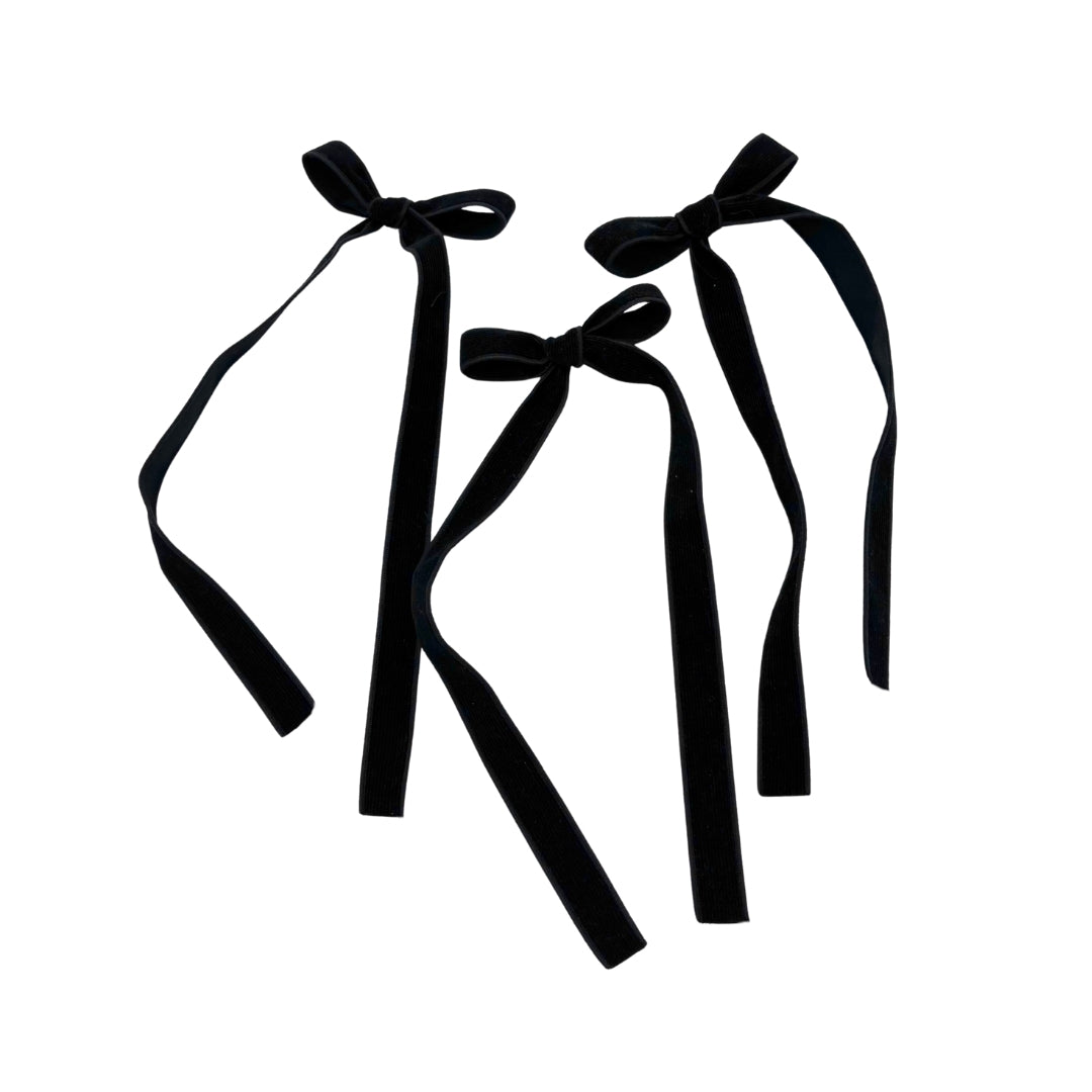 IMPERFECT - Bow - Corduroy black