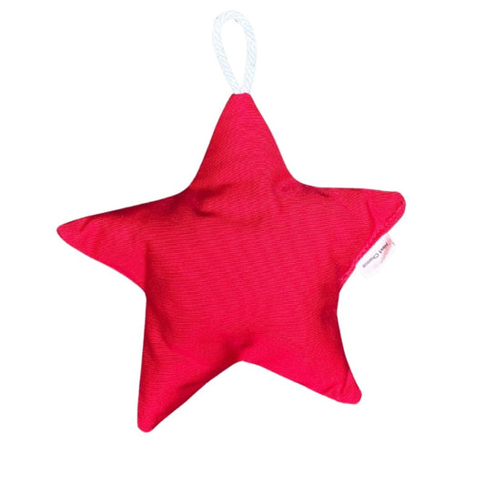 Classic Christmas Tree Star Ornament - Red