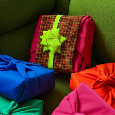 IMPERFECT - Fabric Gift Bow - Neon Yellow