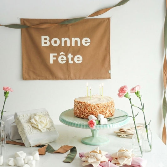 Banderole Bonne Fête - Caramel