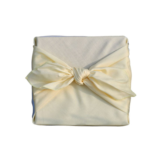 Emballage cadeau réutilisable Furoshiki - Jaune beurre