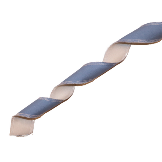 Guirlande torsadée en tissu - Bleu ciel et blanc