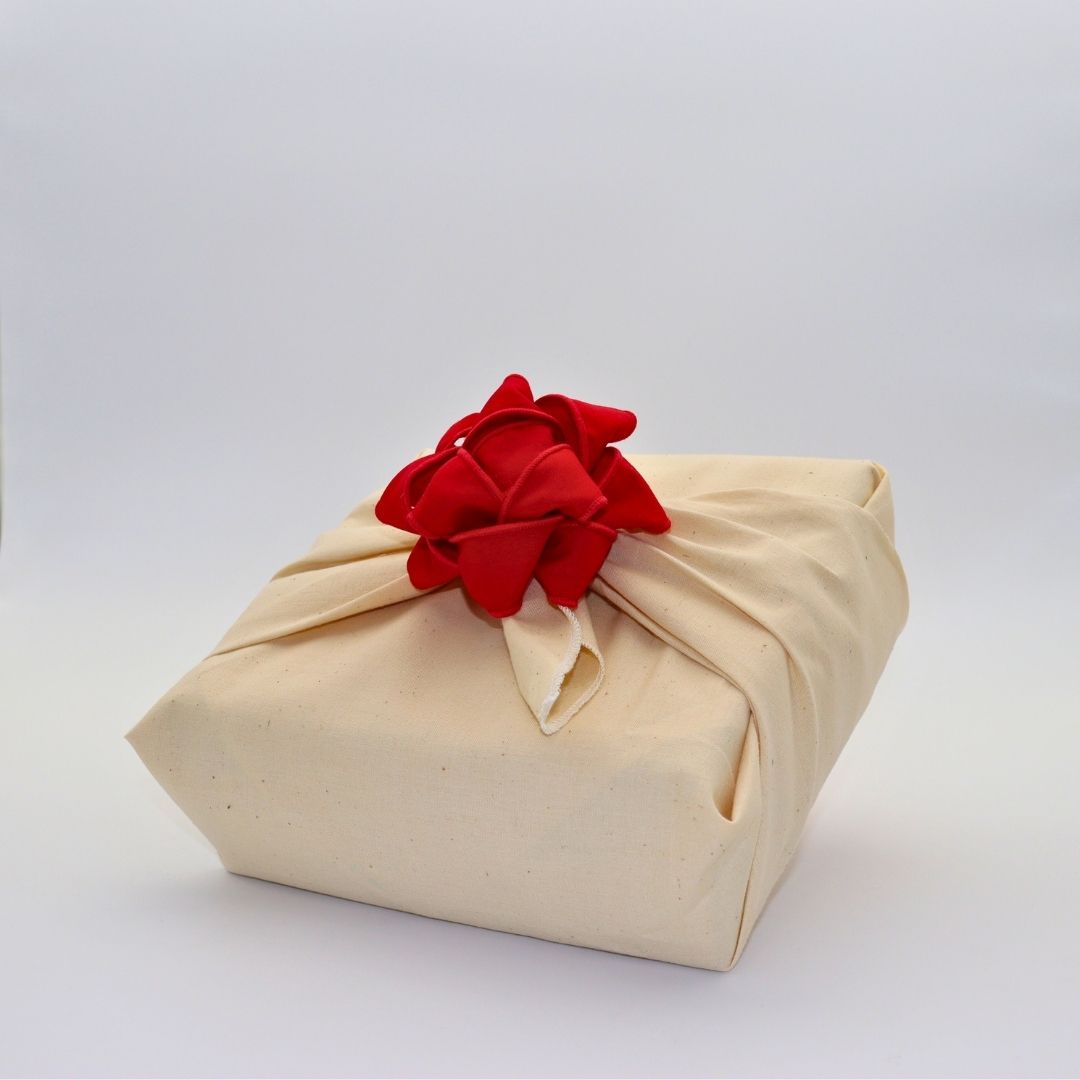 Chou à cadeau en tissu - Classique - Rouge