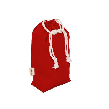 Small reusable fabric gift bag Classic - Red