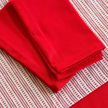 Ensemble de 2 serviettes de table - Classique - Rouge