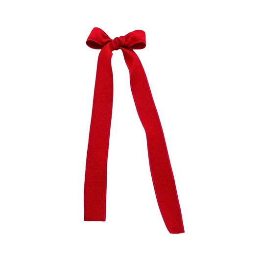 Boucle longue large pour le sapin de Noël - Classique - Rouge