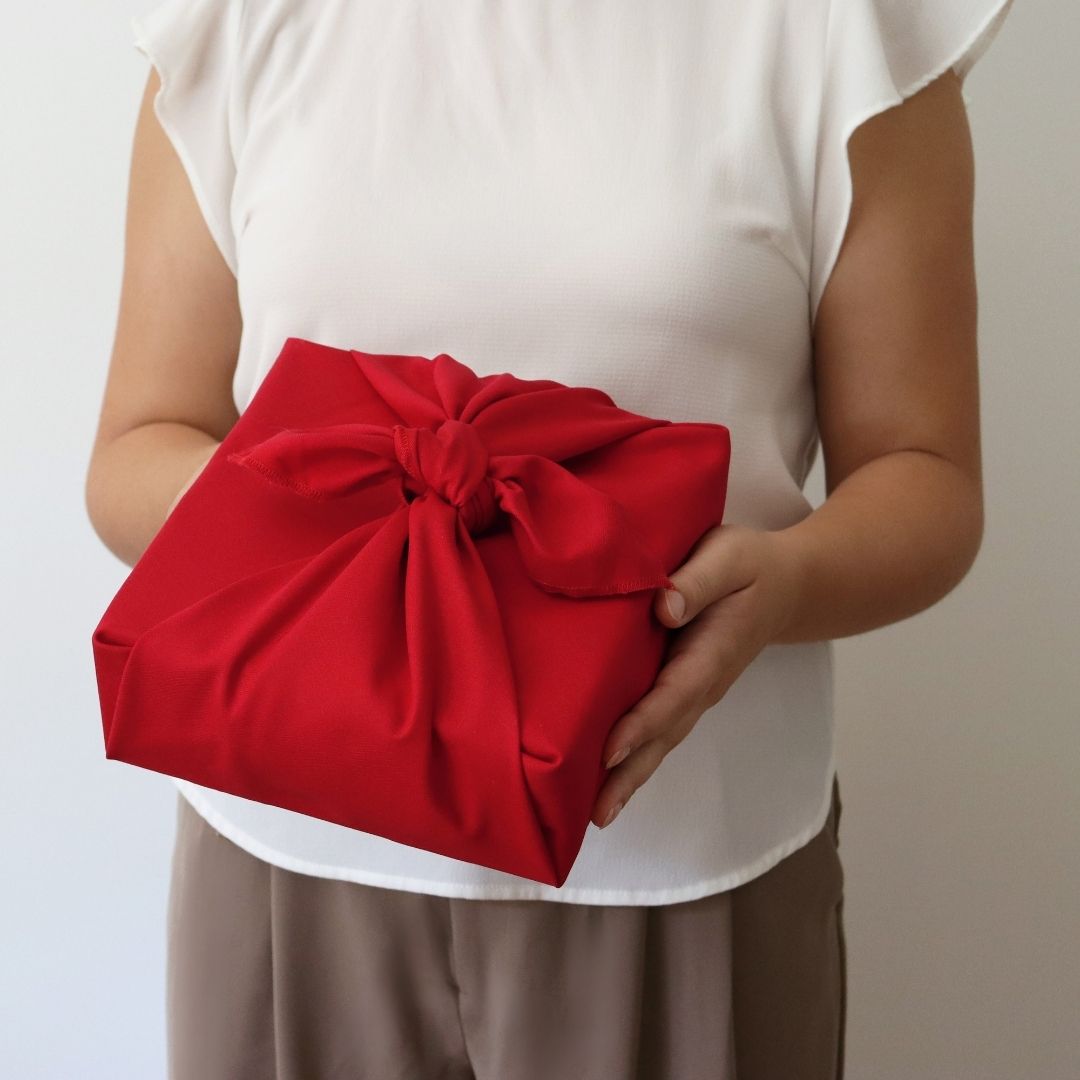 Reusable Furoshiki Gift Wrap - Red
