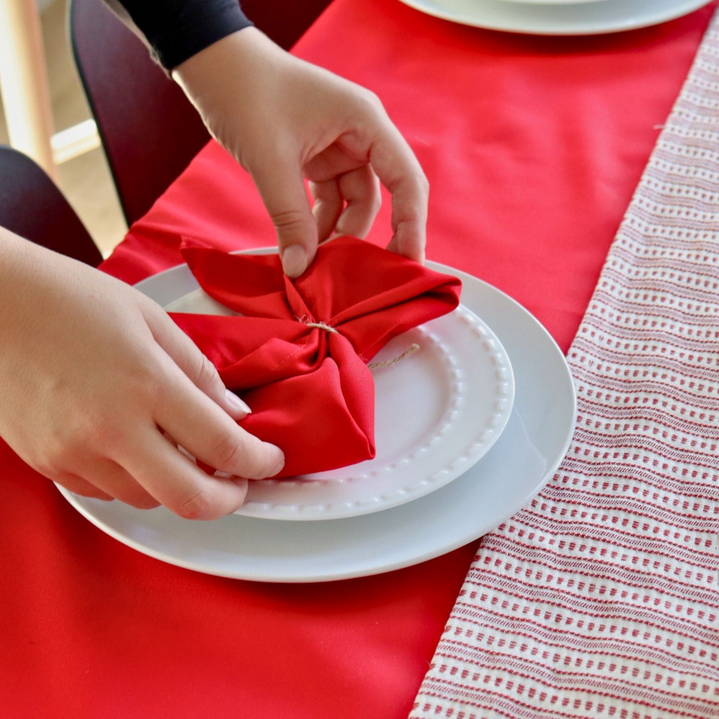 Serviettes de table - Classique - Rouge