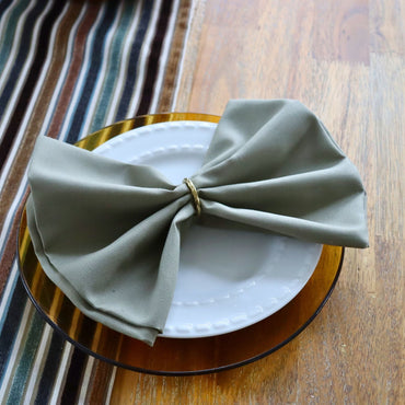 Ensemble de 2 serviettes de table - Classique - Greige sauge