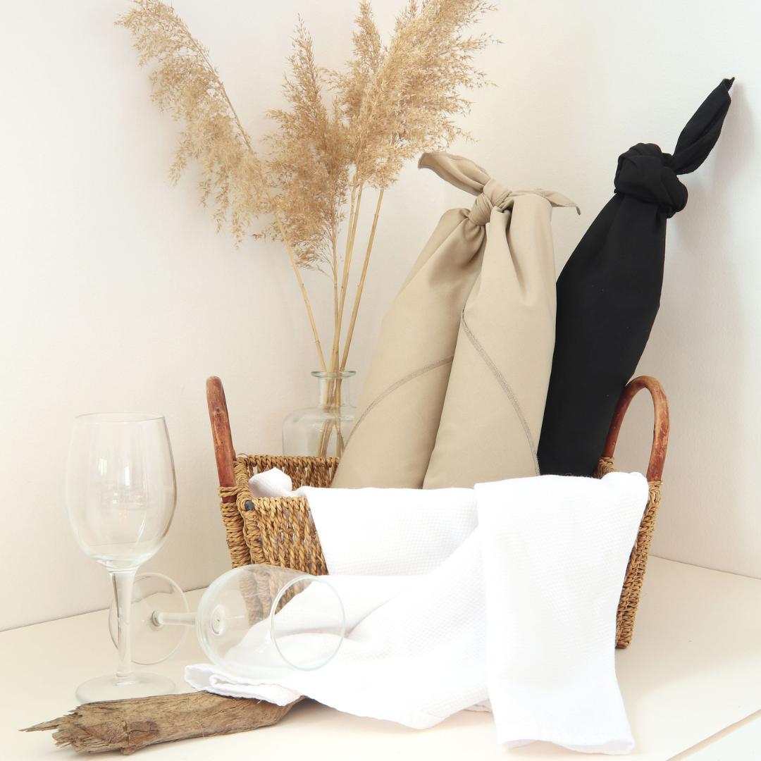 Emballage cadeau réutilisable Furoshiki - Gingembre
