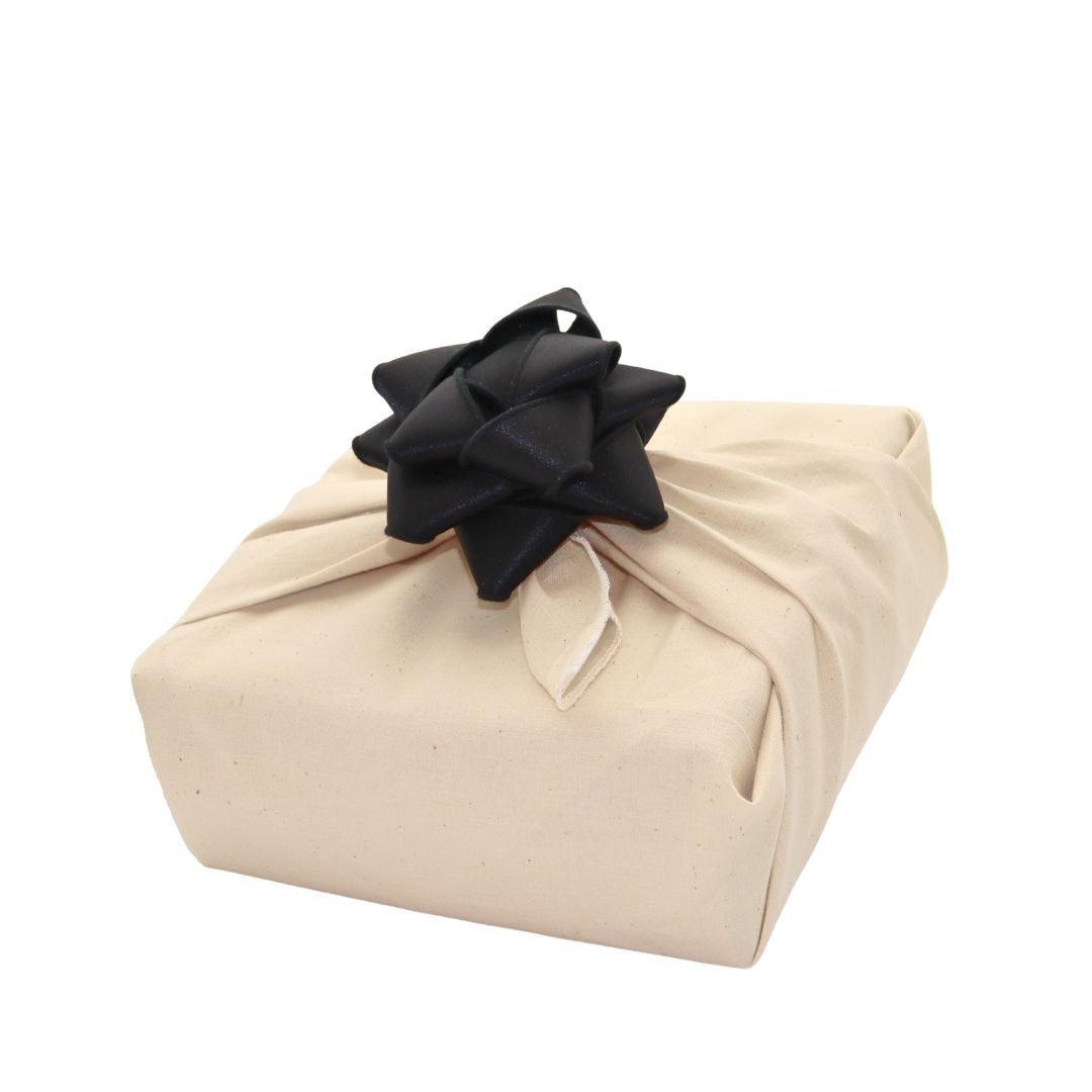 Chou à cadeau en tissu - Satin Noir