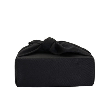 Emballage cadeau réutilisable Furoshiki - Noir lignes satinées