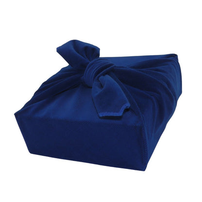 Reusable Furoshiki Gift Wrap - Blue Corduroy