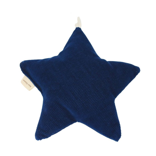 Ornement Étoile pour le sapin de Noël - Velours côtelé bleu
