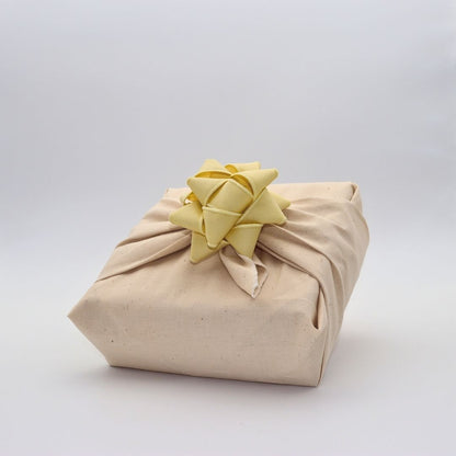 Chou à cadeau en tissu - Classique - Jaune beurre