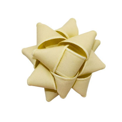 Chou à cadeau en tissu - Classique - Jaune beurre