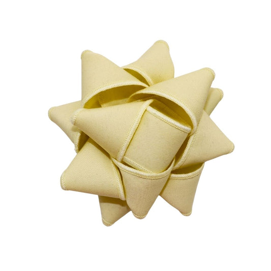 Chou à cadeau en tissu - Classique - Jaune beurre