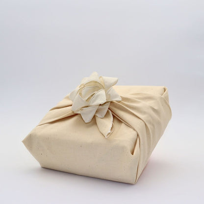 Emballage cadeau réutilisable Furoshiki - Crème