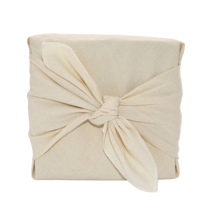 Emballage cadeau réutilisable Furoshiki - Crème